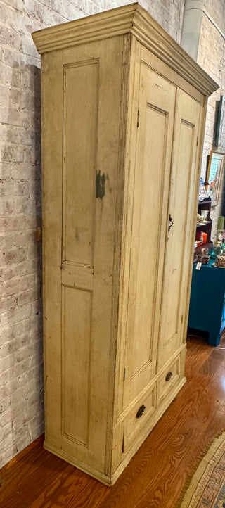 Antique Rustic Painted Wardrobe