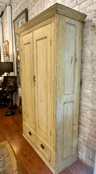 Antique Rustic Painted Wardrobe
