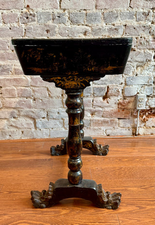 Victorian Chinoiserie Style Sewing Table