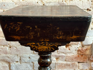 Victorian Chinoiserie Style Sewing Table