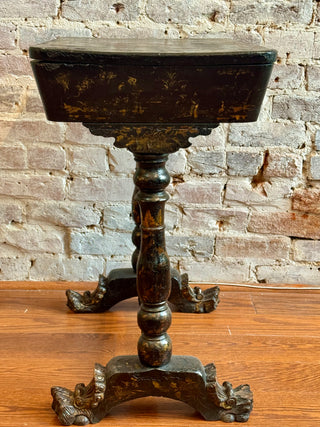 Victorian Chinoiserie Style Sewing Table