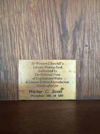 Winston Churchill Replica Mahogany Partner's Desk