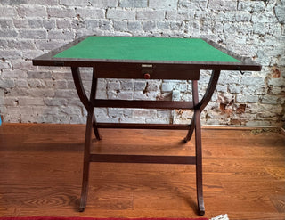 J. D. Vickery Mahogany Campaign Games Table