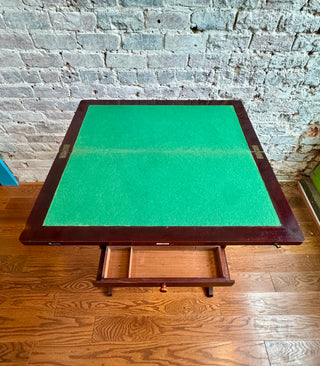 J. D. Vickery Mahogany Campaign Games Table