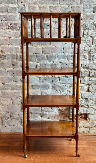 Vintage Mid-Century Faux Bamboo Etagere