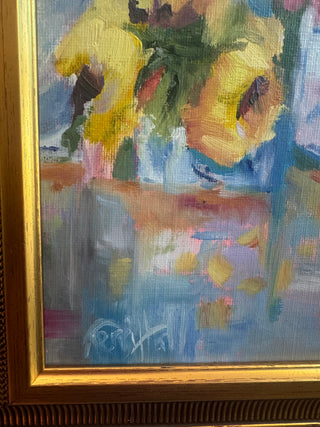 'Blue in Bloom' Original Painting by Terri Hall