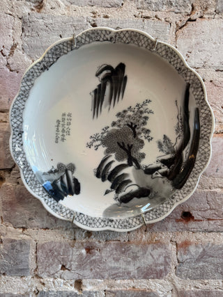 Chinese Black and White Plate.