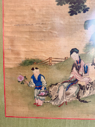 Antique Asian Painting on Silk