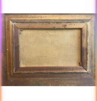 Antique Oil On Canvas By R. Frederick