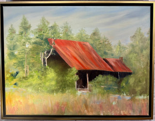 Old Homestead Oil Painting by Terri Hall