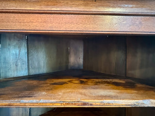 Southern 19th Century Walnut Corner Cupboard