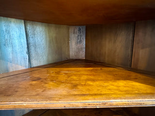 Southern 19th Century Walnut Corner Cupboard