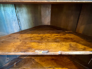 Southern 19th Century Walnut Corner Cupboard