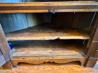 Southern 19th Century Walnut Corner Cupboard