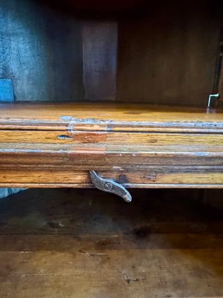 Southern 19th Century Walnut Corner Cupboard