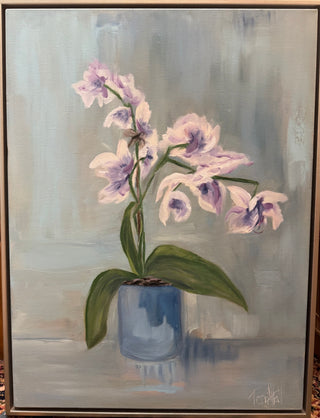 'White Orchid' Original Painting by Terri Hall