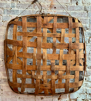 Antique Tobacco Leaf Basket