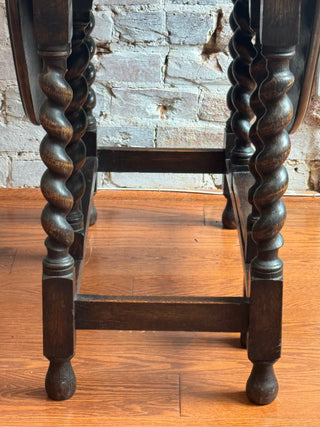 english Oak Twisted Barley Table