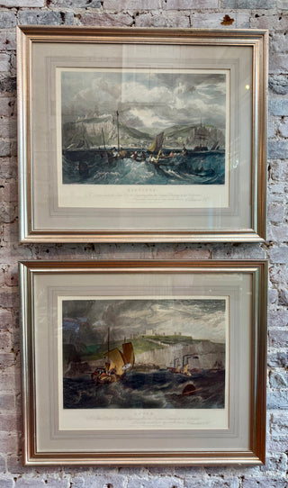 Pair of Joseph Mallard William Turner House Lithographs.