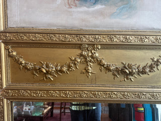 19th Century Antique French Gold Gilt Trumeau