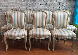 Seven Louis Style XV dining Room Chairs