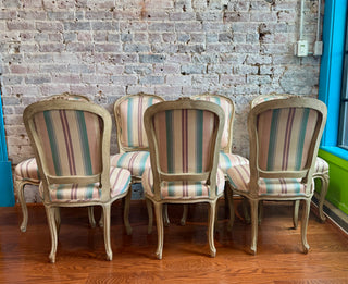 Seven Louis Style XV dining Room Chairs