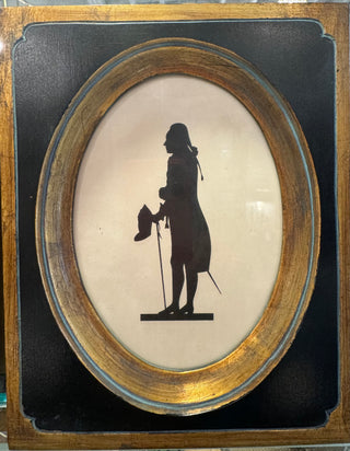 Set of Martha and George Washington Framed Silhouette