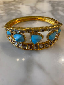 Alexis Bittar Gold Color Bangle Bracelet