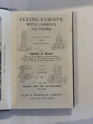 'Seeing Europe with Famous Authors' Books