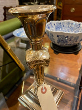 Load image into Gallery viewer, Vintage Hollywood Regency Ram Head Candlestick
