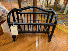 Load image into Gallery viewer, Vintage Bamboo and Rattan Magazine Rack

