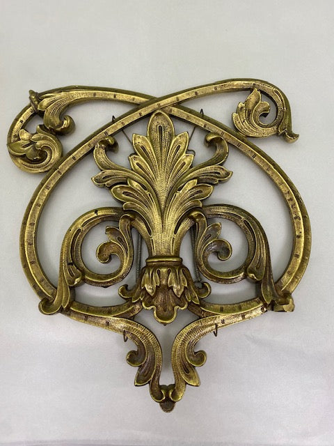 Sculptured Brass Palm Leaf