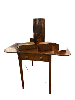Antique English Georgian Pembroke Mahogany Side Table