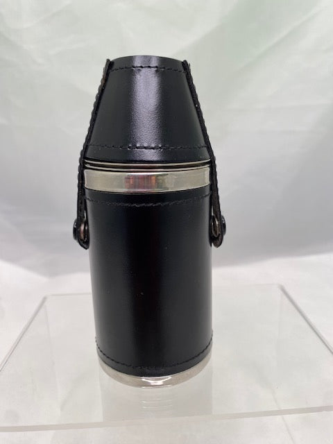 Vintage Stainless & Leather Camping Flask