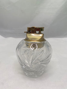 Vintage Crystal and Brass Lighter