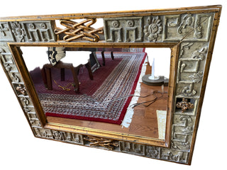Large English Carved Wall Mirror