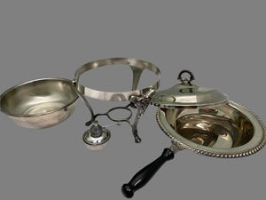 Vintage Silver Plate Chafing Dish