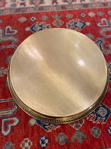 Large Vintage Brass Gallery Tray