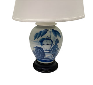 Antique Blue & White Tea Jar Lamp