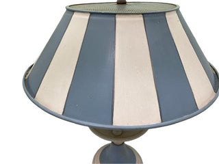 Pair Antique Toile Lamps