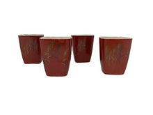 Load image into Gallery viewer, Set of 6 Square Vintage Rust Tea/Saki Cups
