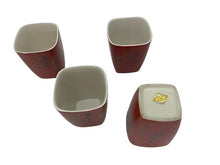 Load image into Gallery viewer, Set of 6 Square Vintage Rust Tea/Saki Cups
