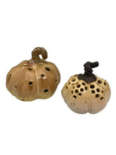 Load image into Gallery viewer, Pumpkin Luminary By Pamela Taylor Pottery
