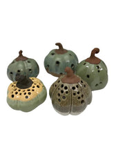 Load image into Gallery viewer, Pumpkin Luminary By Pamela Taylor Pottery
