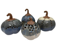 Load image into Gallery viewer, Pumpkin Luminary By Pamela Taylor Pottery
