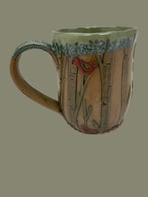 Load image into Gallery viewer, Cardinals &amp; Trees Mug by Pamela Taylor Pottery
