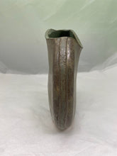 Load image into Gallery viewer, Green &amp; Brown Moon Vase By Pamela Taylor Pottery
