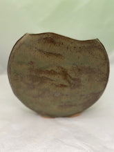 Load image into Gallery viewer, Green &amp; Brown Moon Vase By Pamela Taylor Pottery
