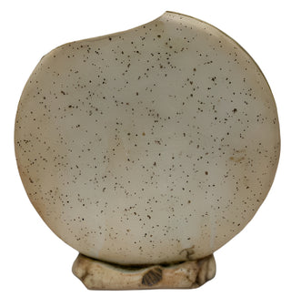 Brown & Beige Moon Vase By Pamela Taylor Potter