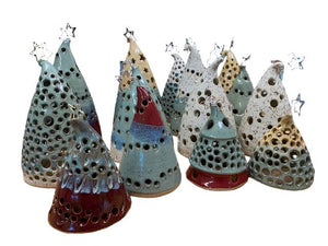 Christmas Tree Luminary - Pamela Taylor Pottery